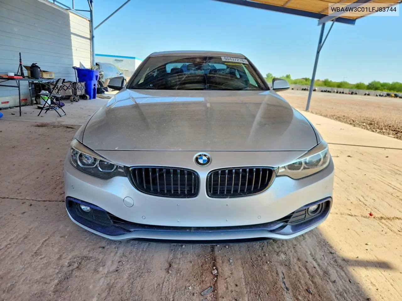 2020 BMW 430I VIN: WBA4W3C01LFJ83744 Lot: 60437216