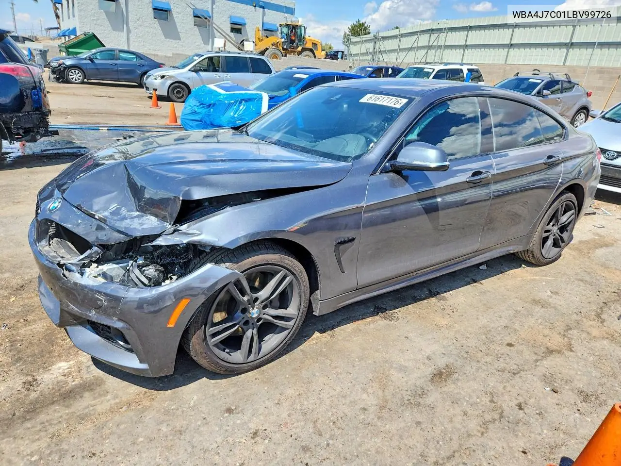 2020 BMW 440Xi Gran Coupe VIN: WBA4J7C01LBV99726 Lot: 61617176
