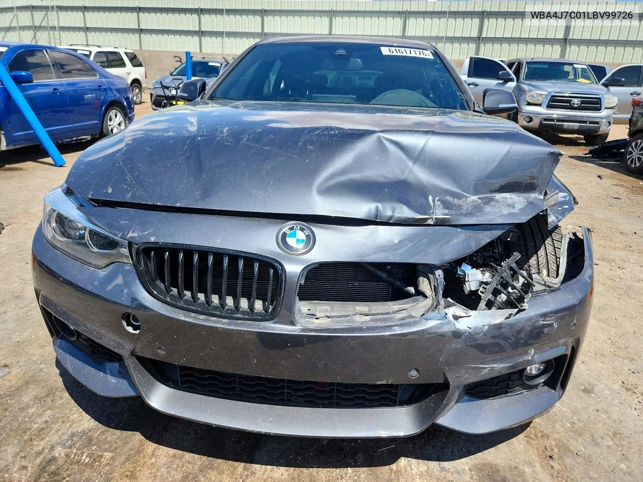 2020 BMW 440Xi Gran Coupe VIN: WBA4J7C01LBV99726 Lot: 61617176