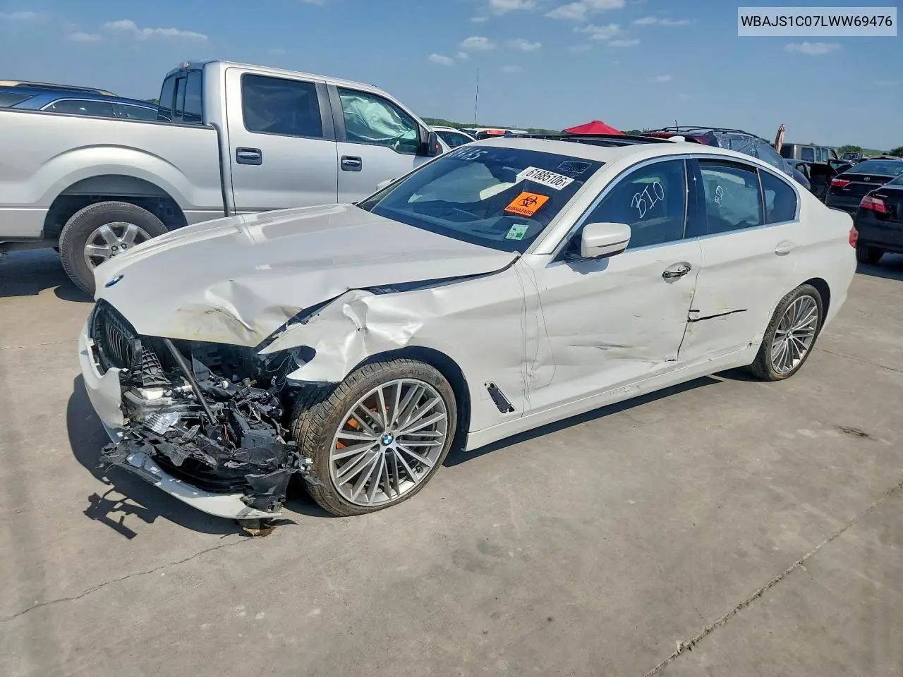 2020 BMW 540 I VIN: WBAJS1C07LWW69476 Lot: 61885106