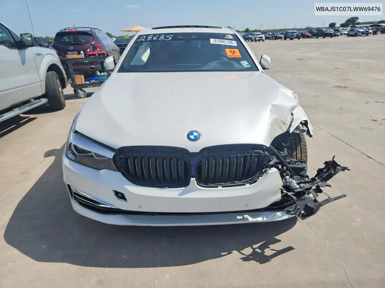 2020 BMW 540 I VIN: WBAJS1C07LWW69476 Lot: 61885106