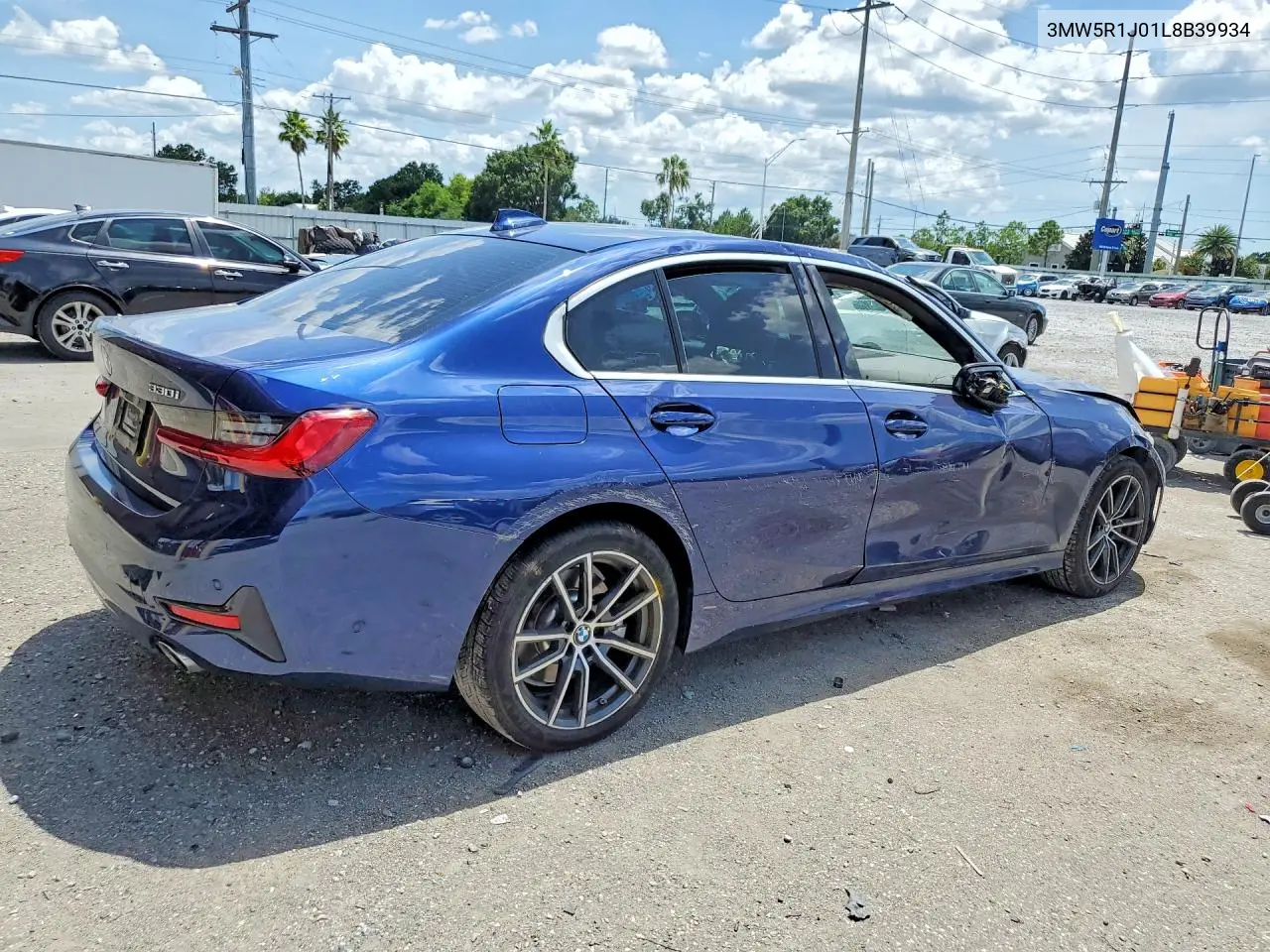 2020 BMW 330I VIN: 3MW5R1J01L8B39934 Lot: 62010156