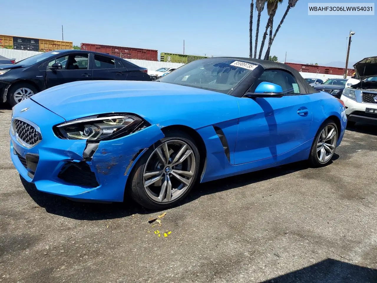 2020 BMW Z4 Sdrive30I VIN: WBAHF3C06LWW54031 Lot: 85989735