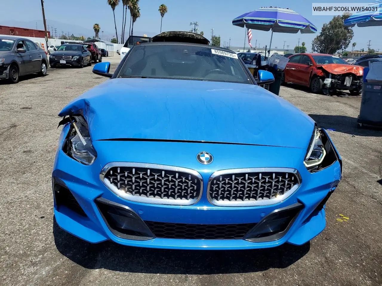 2020 BMW Z4 Sdrive30I VIN: WBAHF3C06LWW54031 Lot: 85989735