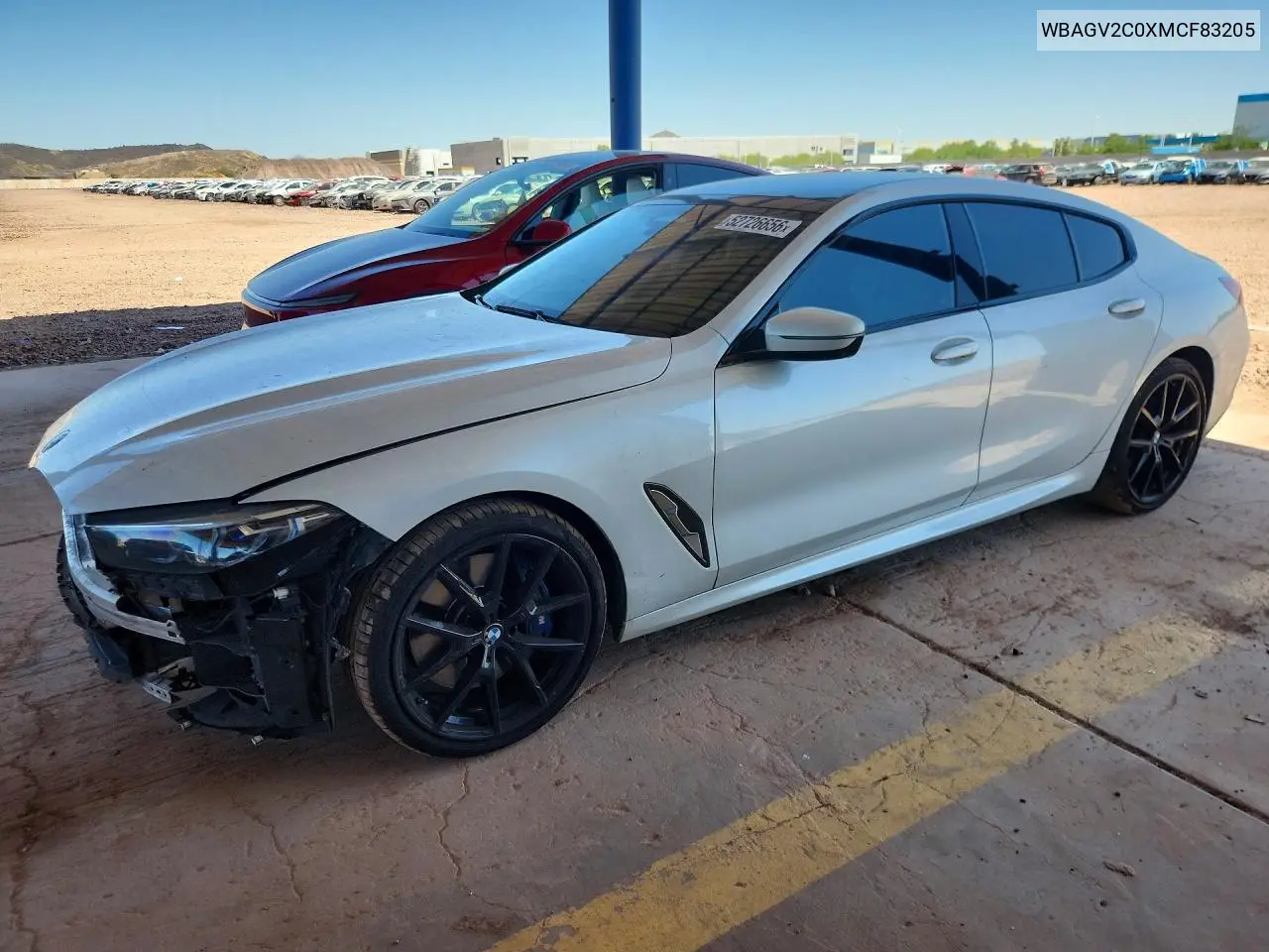 2021 BMW 840I VIN: WBAGV2C0XMCF83205 Lot: 52726656