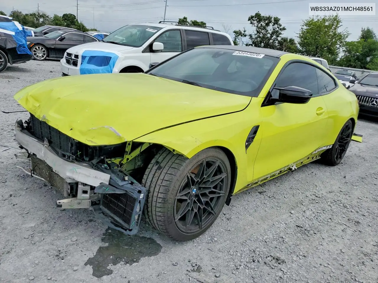 2021 BMW M4 Competition VIN: WBS33AZ01MCH48561 Lot: 53443026