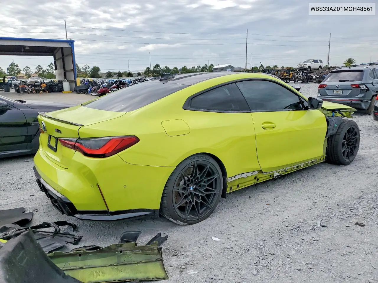 2021 BMW M4 Competition VIN: WBS33AZ01MCH48561 Lot: 53443026