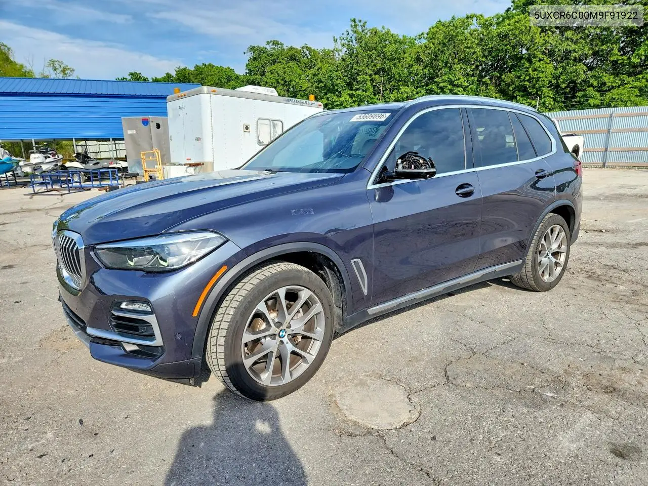 2021 BMW X5 xDrive40I VIN: 5UXCR6C00M9F91922 Lot: 53609896