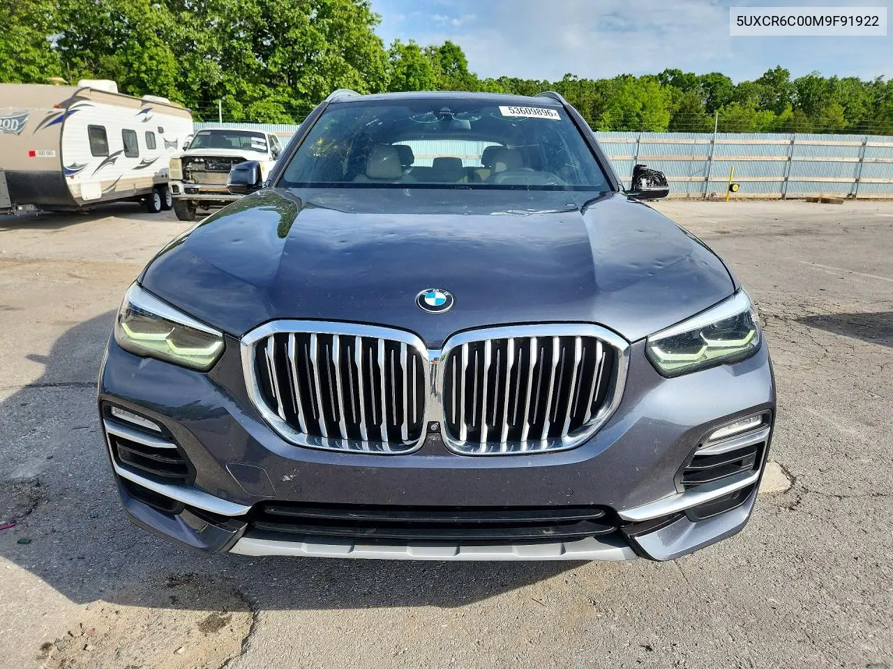 2021 BMW X5 xDrive40I VIN: 5UXCR6C00M9F91922 Lot: 53609896