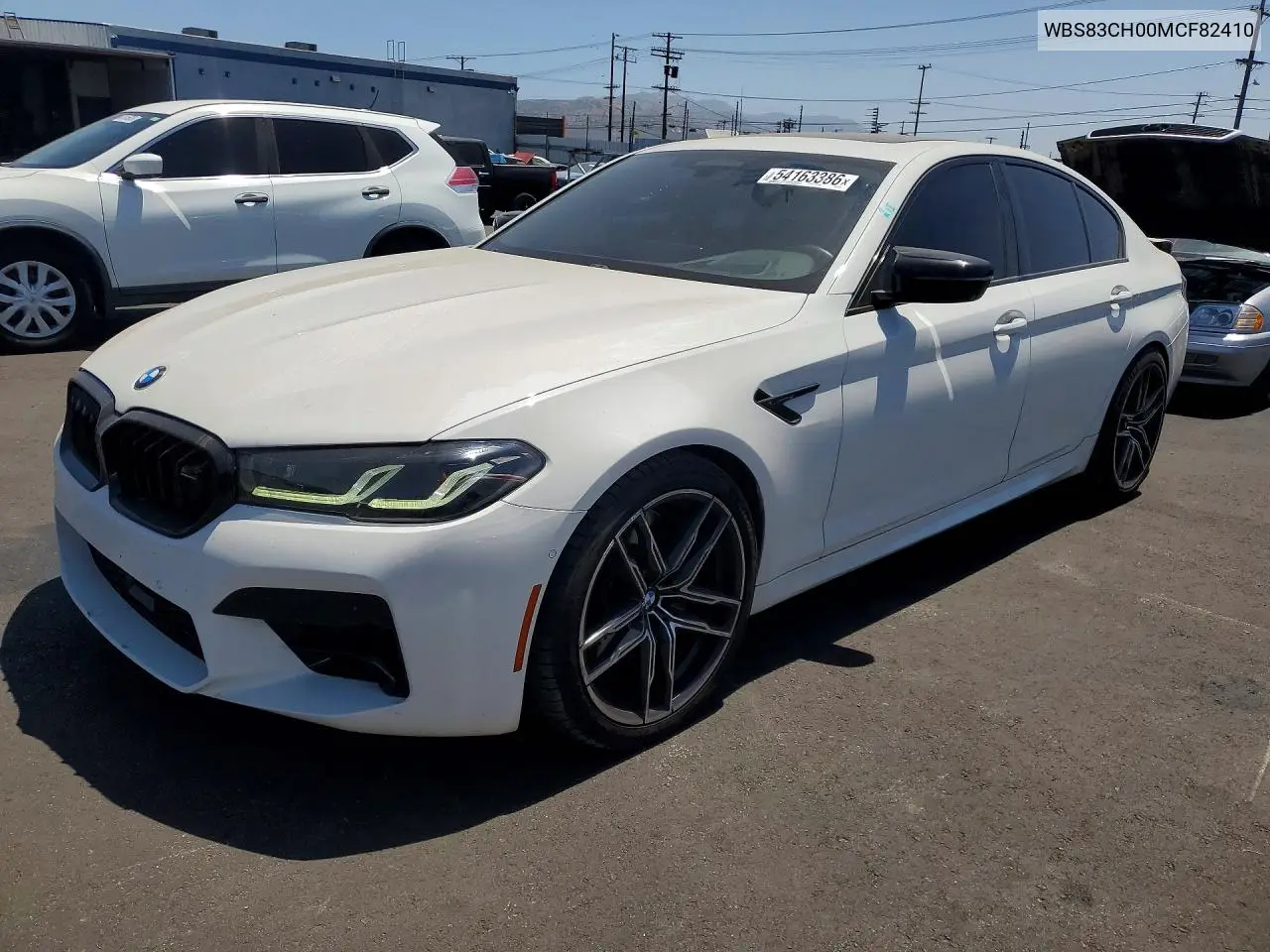 2021 BMW M5 VIN: WBS83CH00MCF82410 Lot: 54163386
