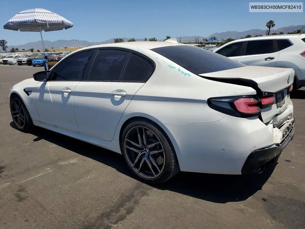 2021 BMW M5 VIN: WBS83CH00MCF82410 Lot: 54163386