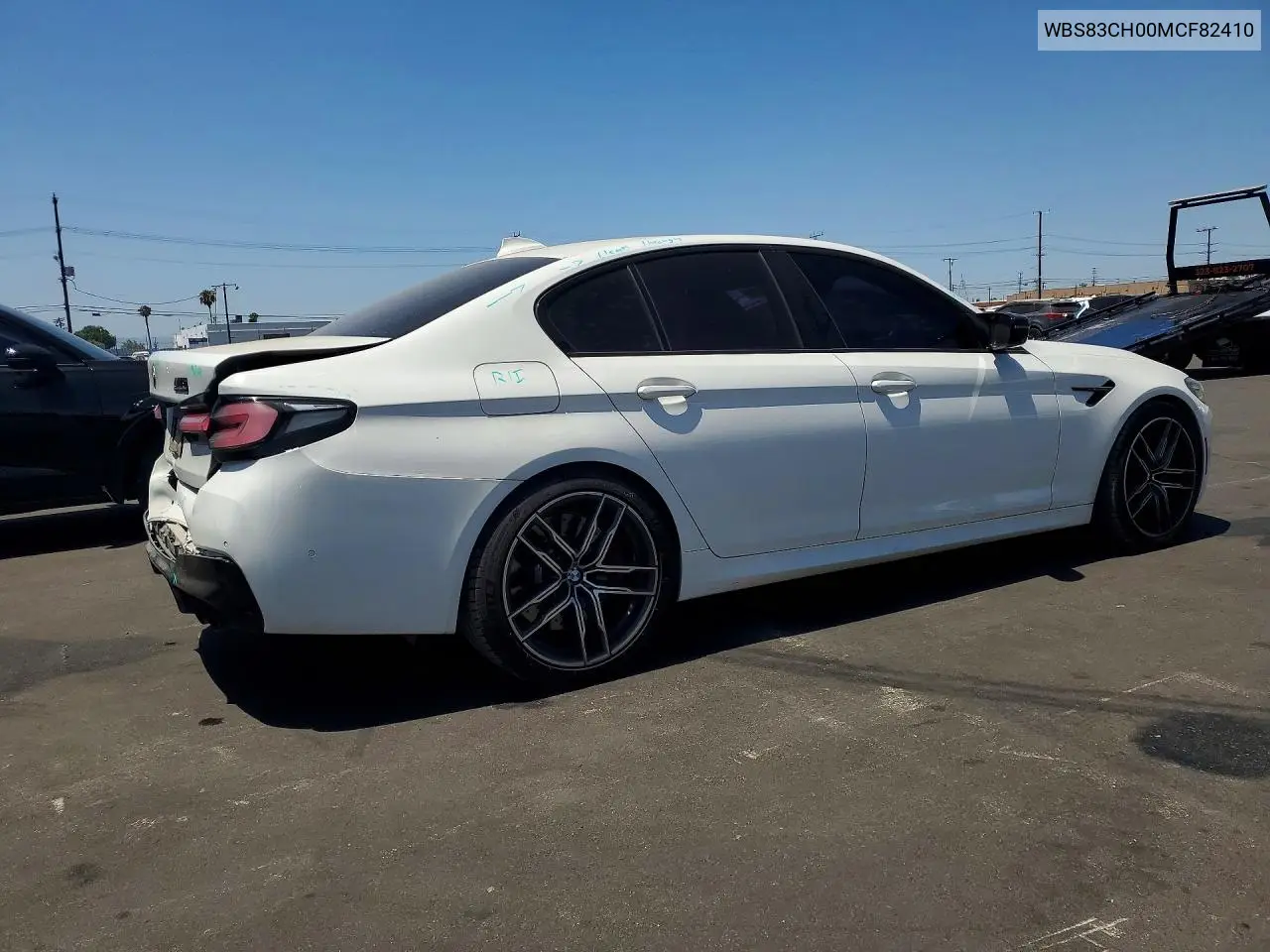 2021 BMW M5 VIN: WBS83CH00MCF82410 Lot: 54163386