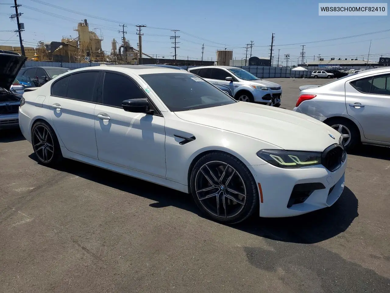 2021 BMW M5 VIN: WBS83CH00MCF82410 Lot: 54163386