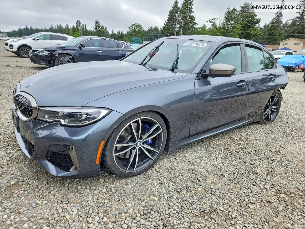 2021 BMW M340I VIN: 3MW5U7J05M8B63463 Lot: 54240206