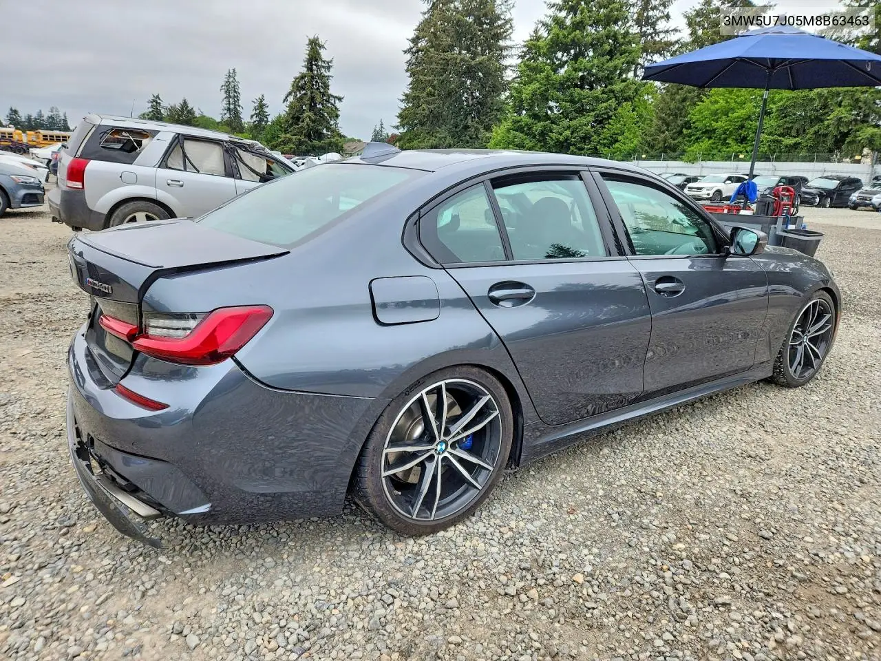 2021 BMW M340I VIN: 3MW5U7J05M8B63463 Lot: 54240206