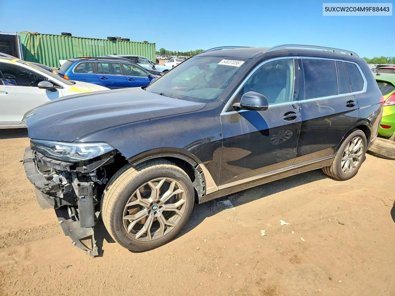 2021 BMW X7 xDrive40I VIN: 5UXCW2C04M9F88443 Lot: 54837056