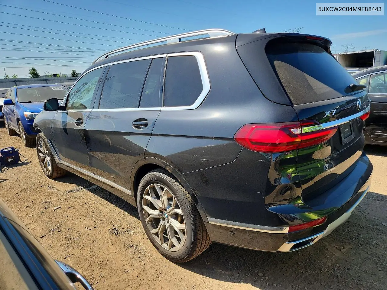 2021 BMW X7 xDrive40I VIN: 5UXCW2C04M9F88443 Lot: 54837056