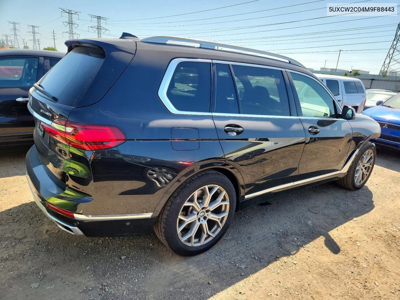 2021 BMW X7 xDrive40I VIN: 5UXCW2C04M9F88443 Lot: 54837056