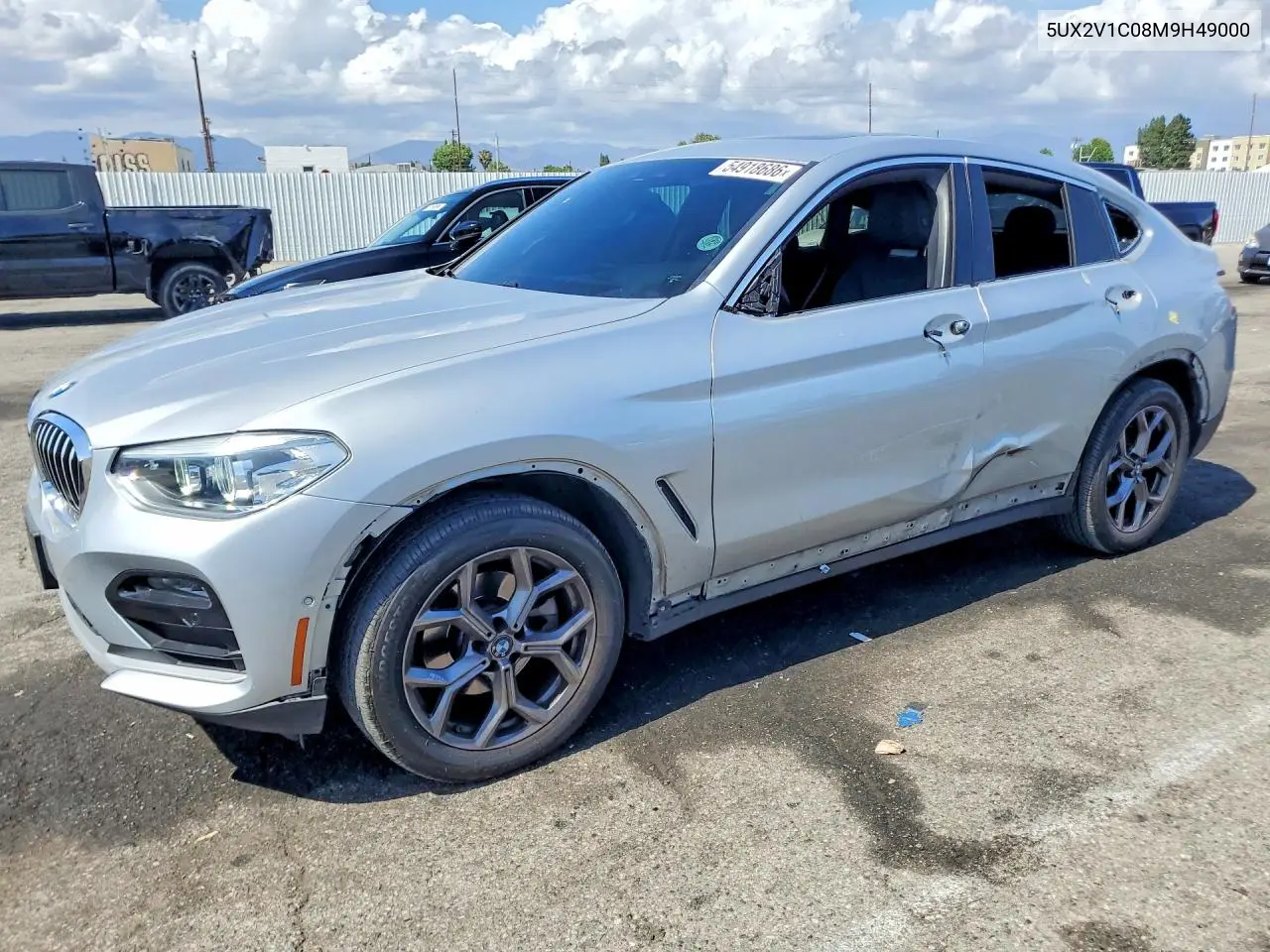 2021 BMW X4 xDrive30I VIN: 5UX2V1C08M9H49000 Lot: 54918686