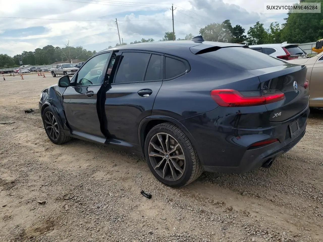 2021 BMW X4 VIN: 5UX2V1C01M9E46284 Lot: 56173136