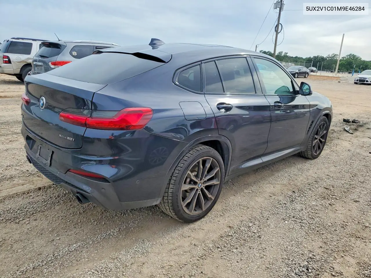 2021 BMW X4 VIN: 5UX2V1C01M9E46284 Lot: 56173136