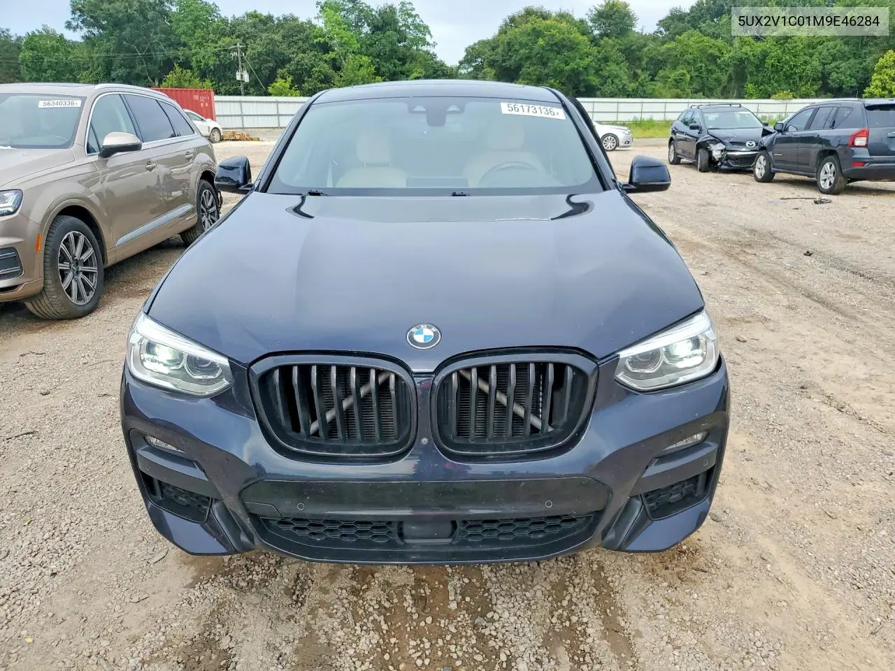 2021 BMW X4 VIN: 5UX2V1C01M9E46284 Lot: 56173136
