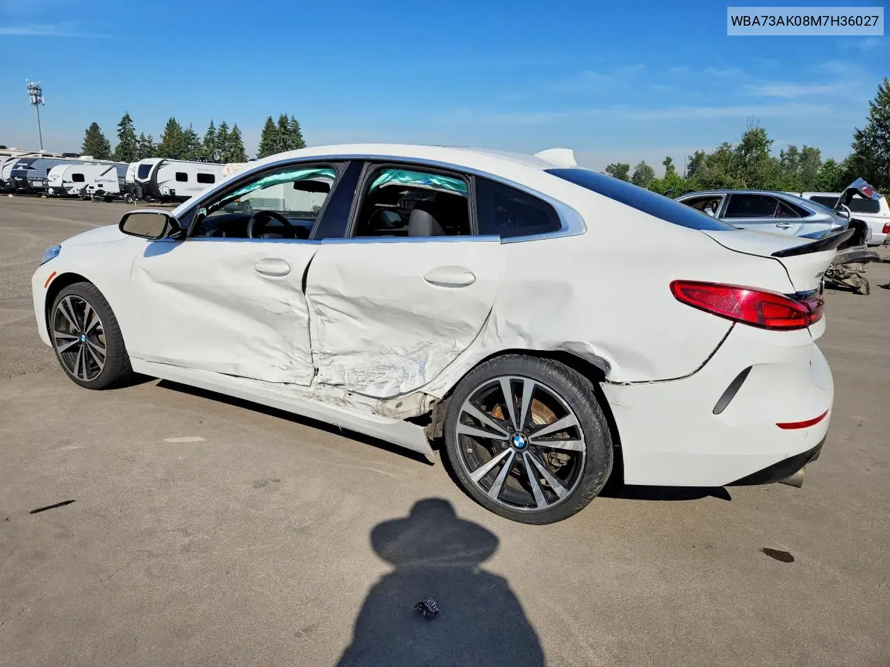 2021 BMW 228Xi VIN: WBA73AK08M7H36027 Lot: 56189206