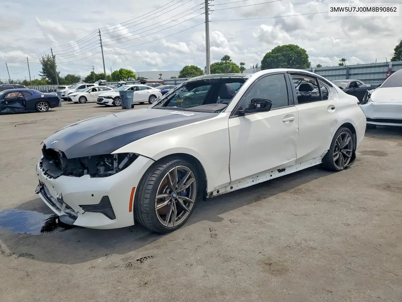 2021 BMW M340I VIN: 3MW5U7J00M8B90862 Lot: 56191686