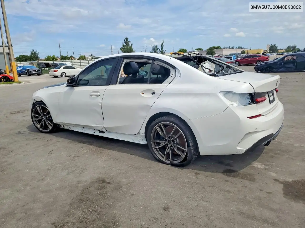 2021 BMW M340I VIN: 3MW5U7J00M8B90862 Lot: 56191686