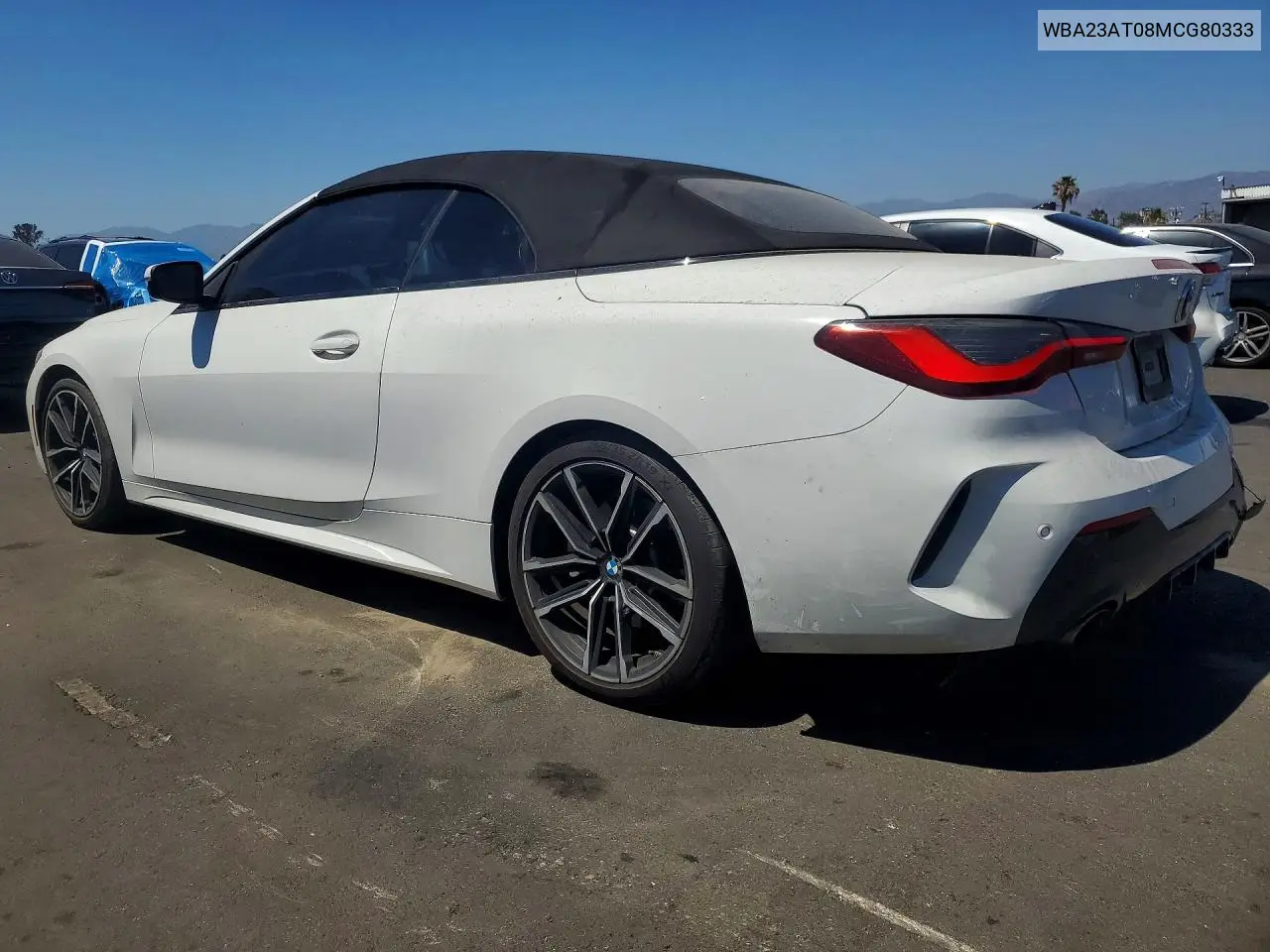 2021 BMW 430I VIN: WBA23AT08MCG80333 Lot: 57031766