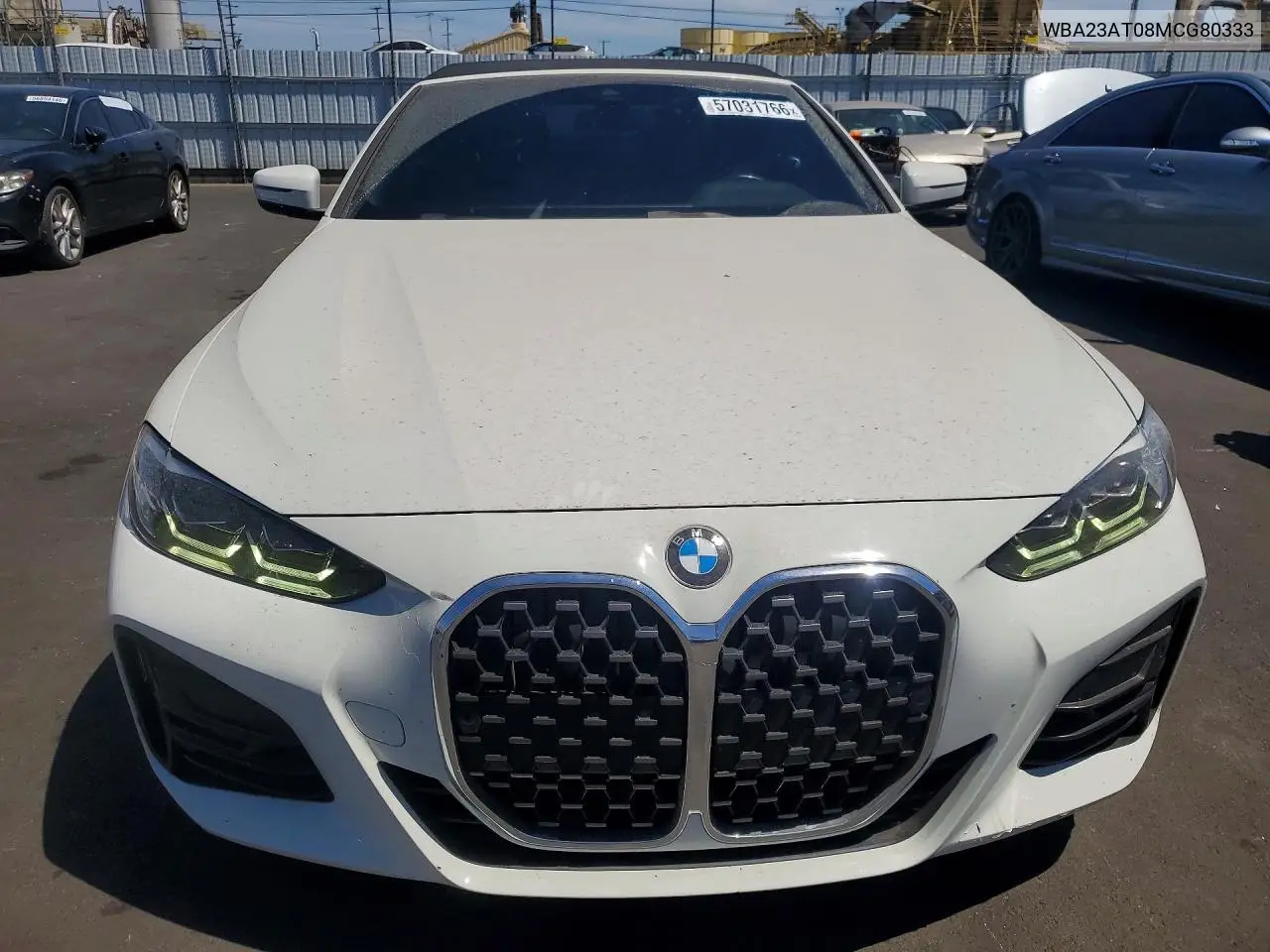 2021 BMW 430I VIN: WBA23AT08MCG80333 Lot: 57031766