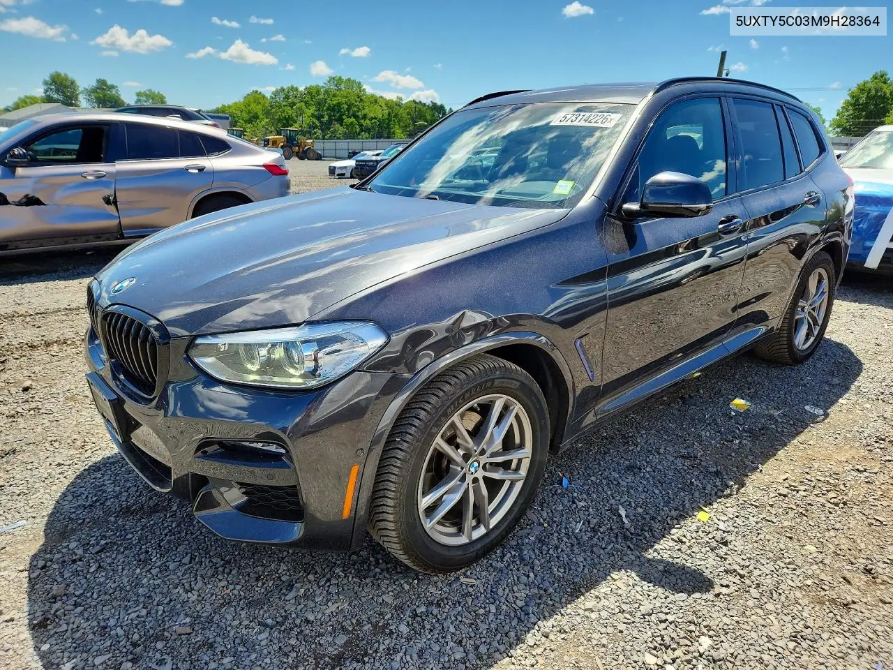 2021 BMW X3 xDrive30I VIN: 5UXTY5C03M9H28364 Lot: 57314226