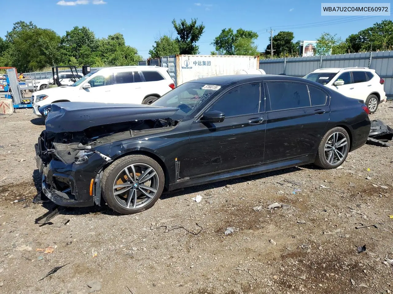 2021 BMW 750 Xi VIN: WBA7U2C04MCE60972 Lot: 57566136