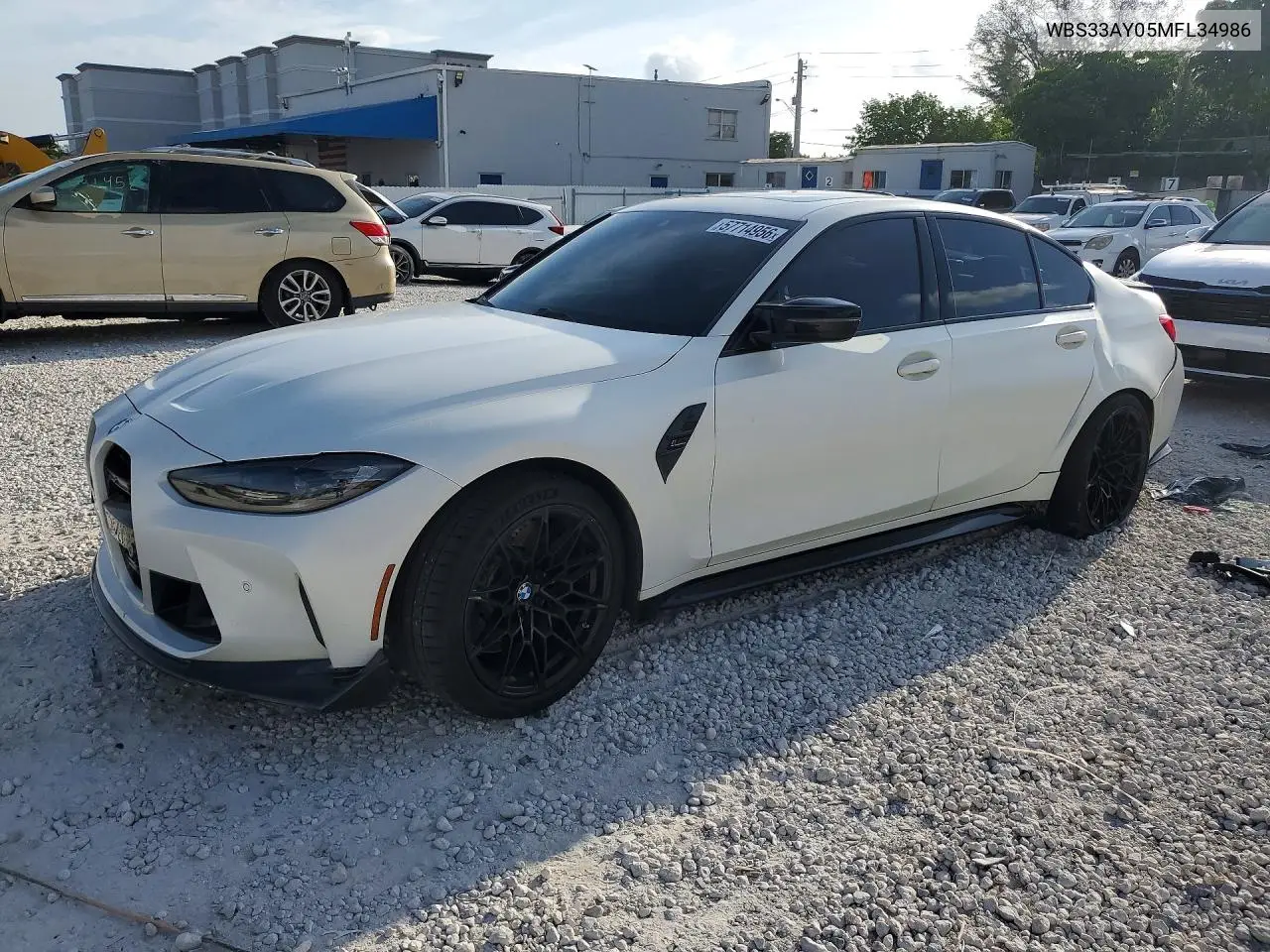 2021 BMW M3 Competition VIN: WBS33AY05MFL34986 Lot: 57714956