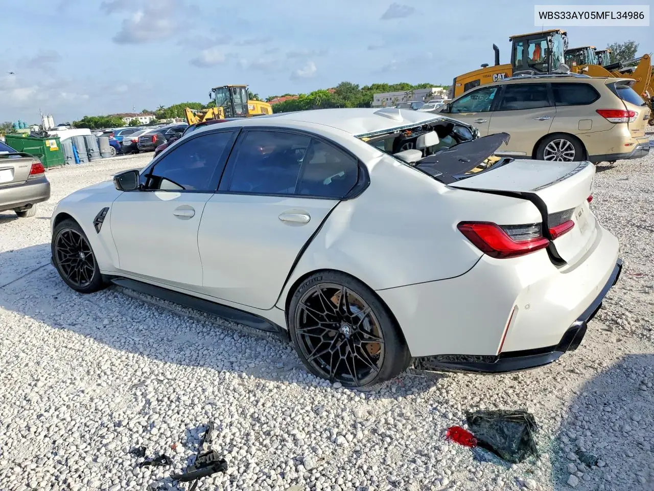 2021 BMW M3 Competition VIN: WBS33AY05MFL34986 Lot: 57714956