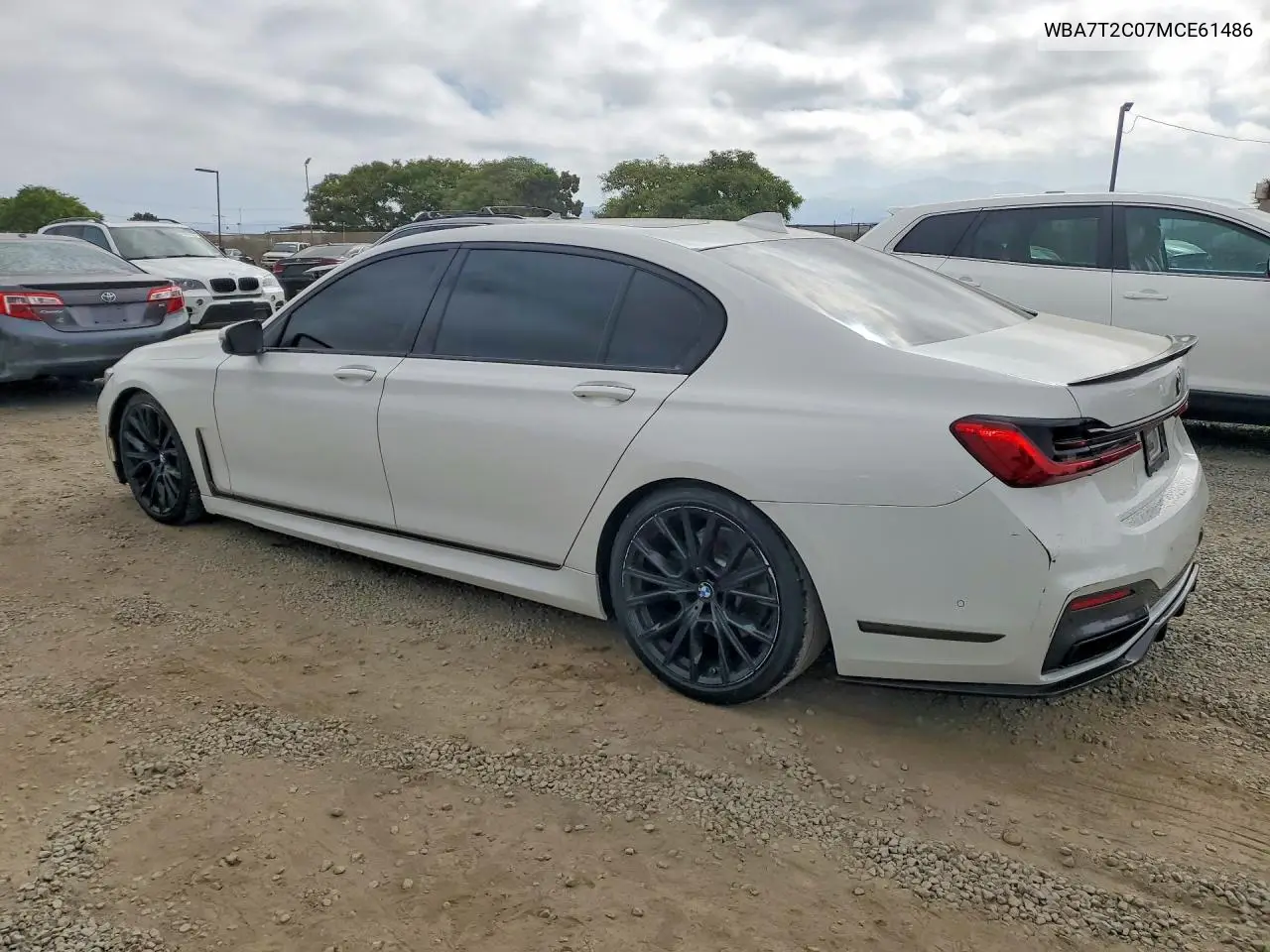 2021 BMW 740 I VIN: WBA7T2C07MCE61486 Lot: 58151016