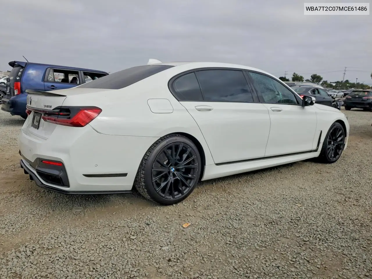 2021 BMW 740 I VIN: WBA7T2C07MCE61486 Lot: 58151016
