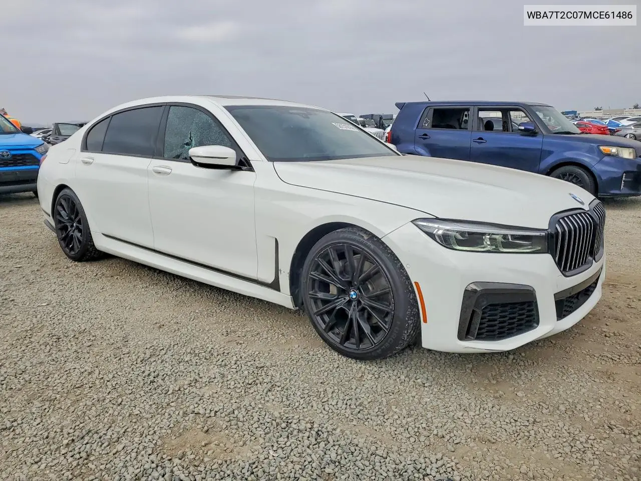 2021 BMW 740 I VIN: WBA7T2C07MCE61486 Lot: 58151016