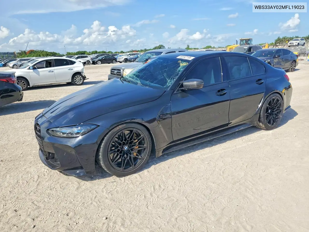 2021 BMW M3 Competition VIN: WBS33AY02MFL19023 Lot: 58342196