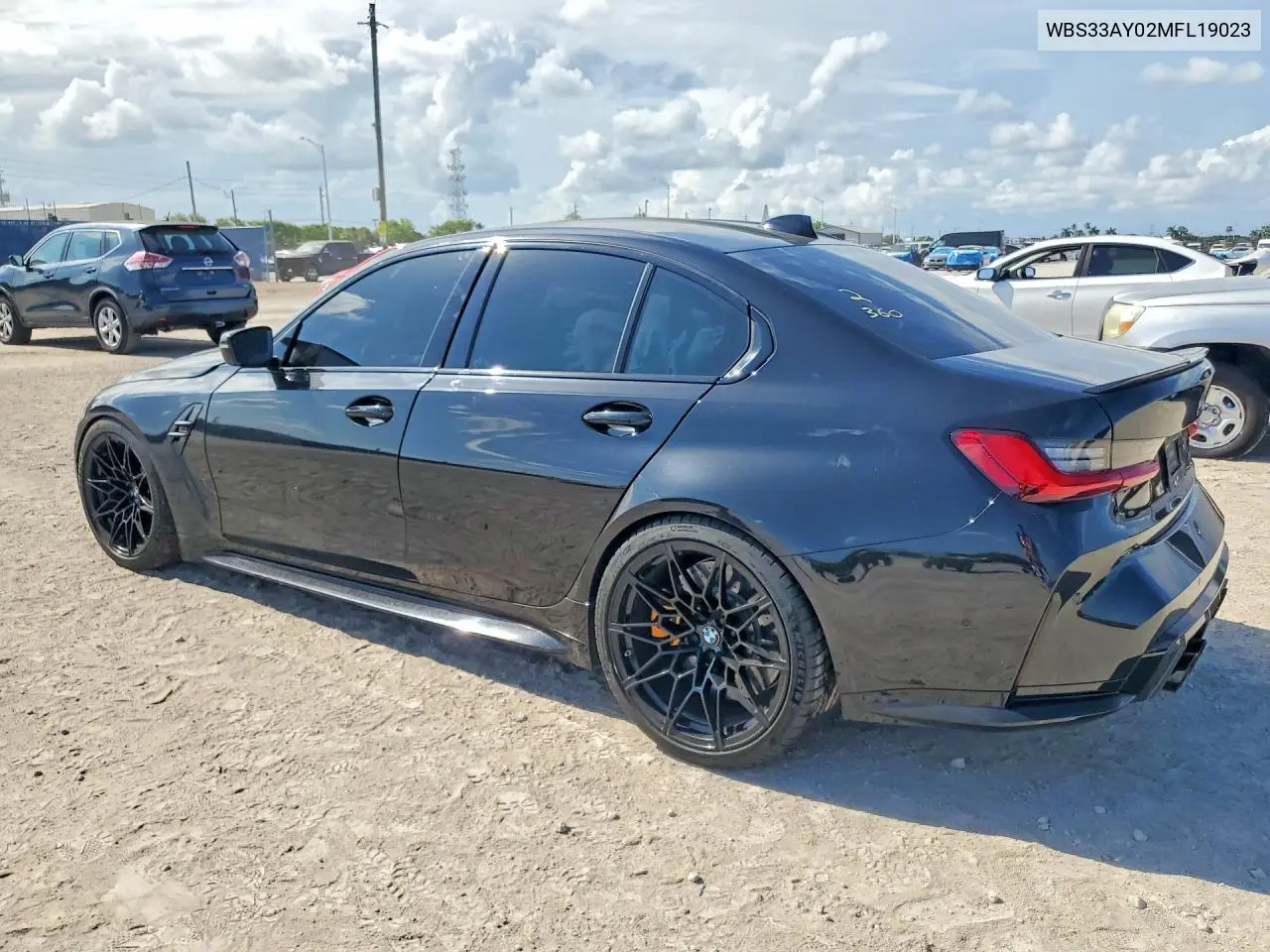 2021 BMW M3 Competition VIN: WBS33AY02MFL19023 Lot: 58342196