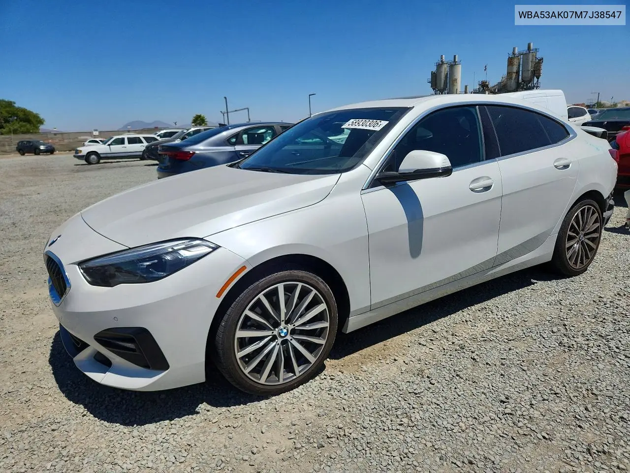 2021 BMW 228I VIN: WBA53AK07M7J38547 Lot: 58930306