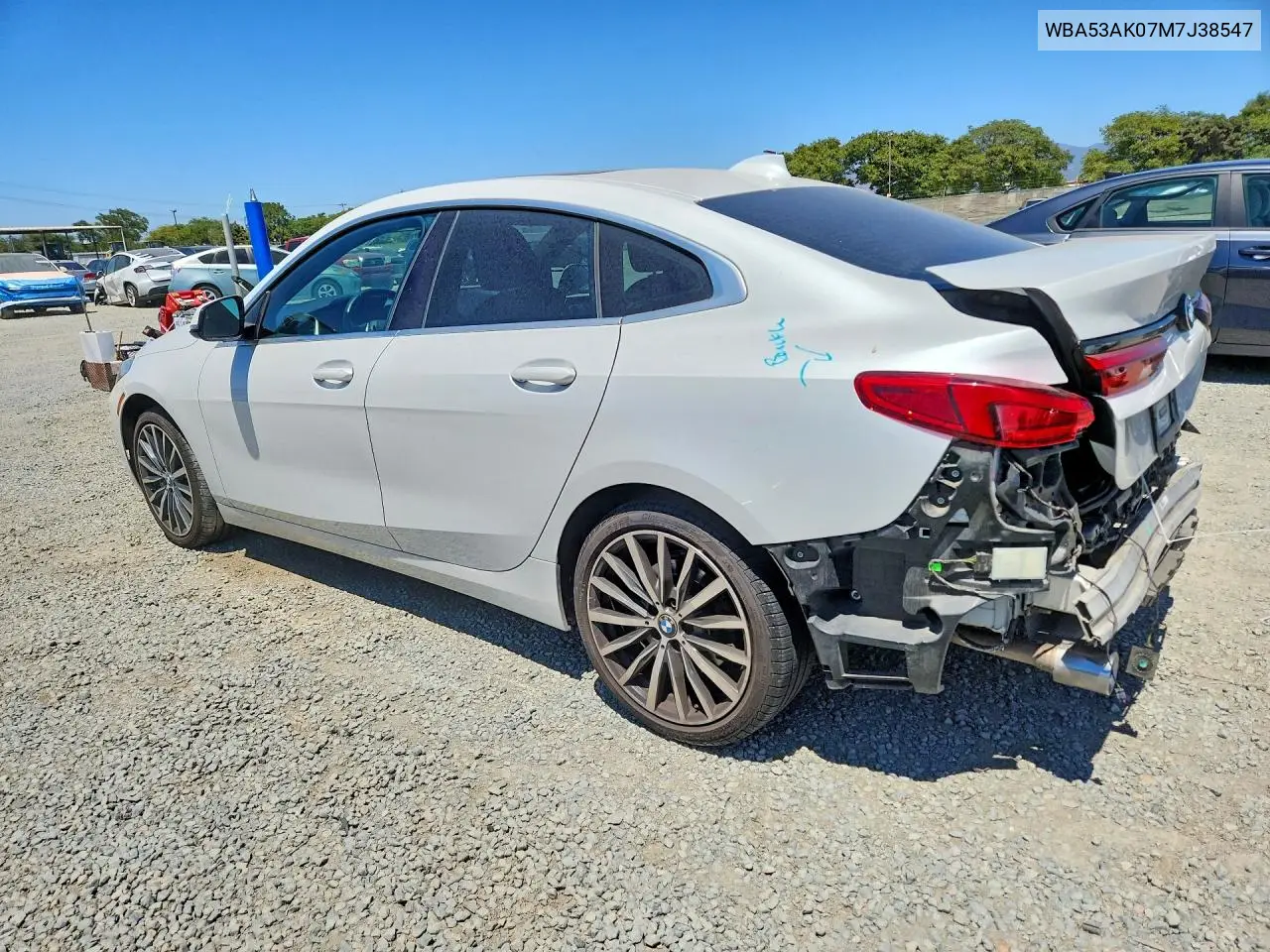 2021 BMW 228I VIN: WBA53AK07M7J38547 Lot: 58930306