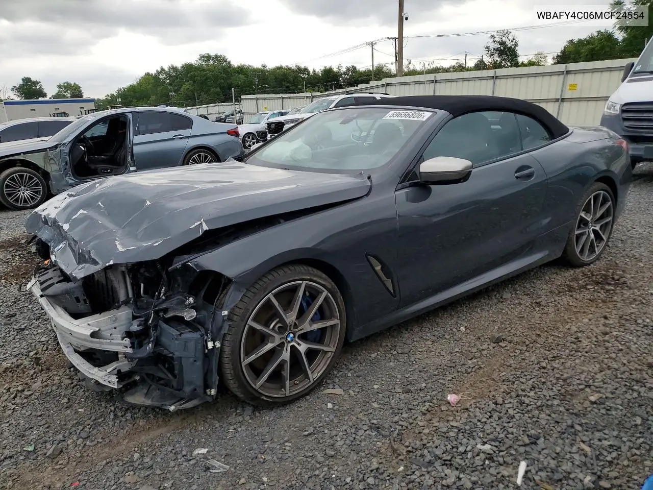 2021 BMW M850Xi VIN: WBAFY4C06MCF24554 Lot: 59656806