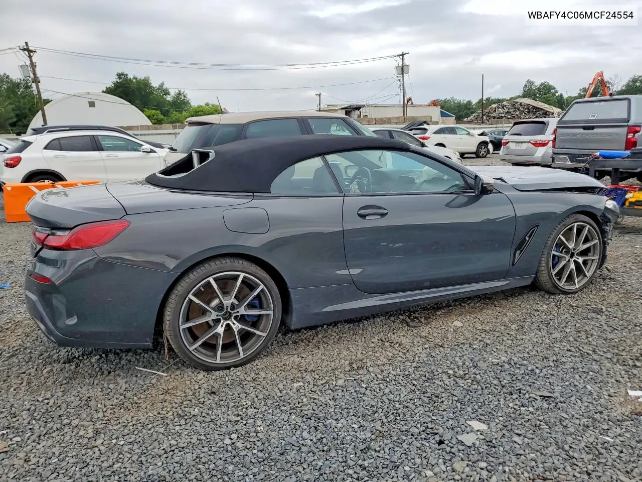 2021 BMW M850Xi VIN: WBAFY4C06MCF24554 Lot: 59656806