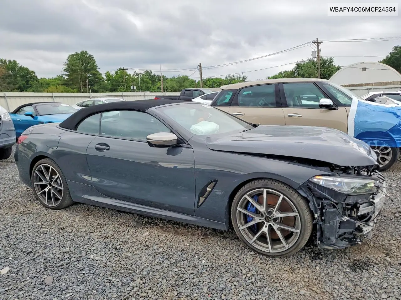 2021 BMW M850Xi VIN: WBAFY4C06MCF24554 Lot: 59656806
