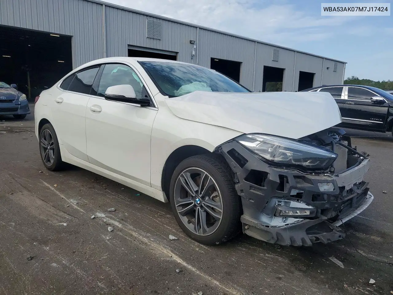 2021 BMW 228I VIN: WBA53AK07M7J17424 Lot: 60437086