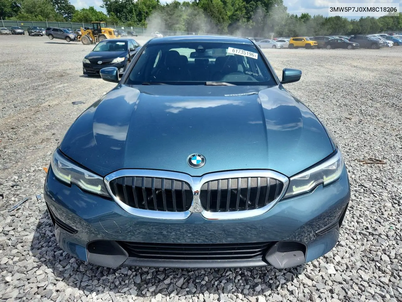 2021 BMW 330E VIN: 3MW5P7J0XM8C18206 Lot: 61735196