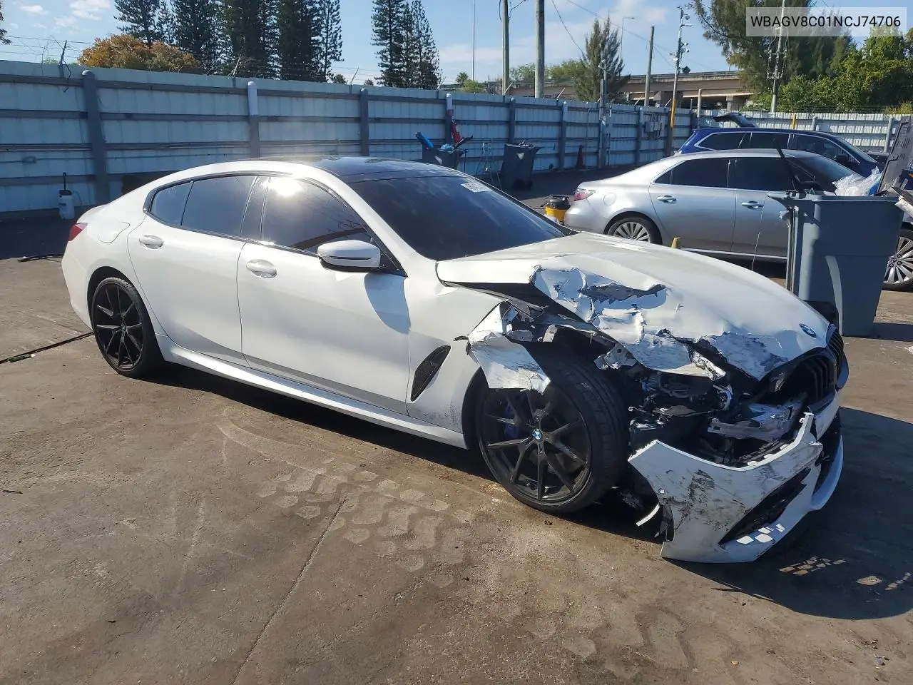 2022 BMW M850Xi VIN: WBAGV8C01NCJ74706 Lot: 46842246