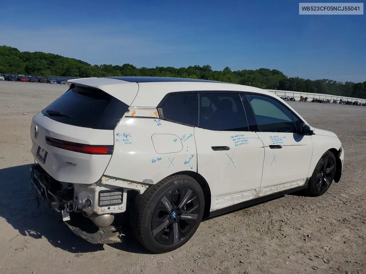2022 BMW Ix xDrive50 VIN: WB523CF05NCJ55041 Lot: 51756516