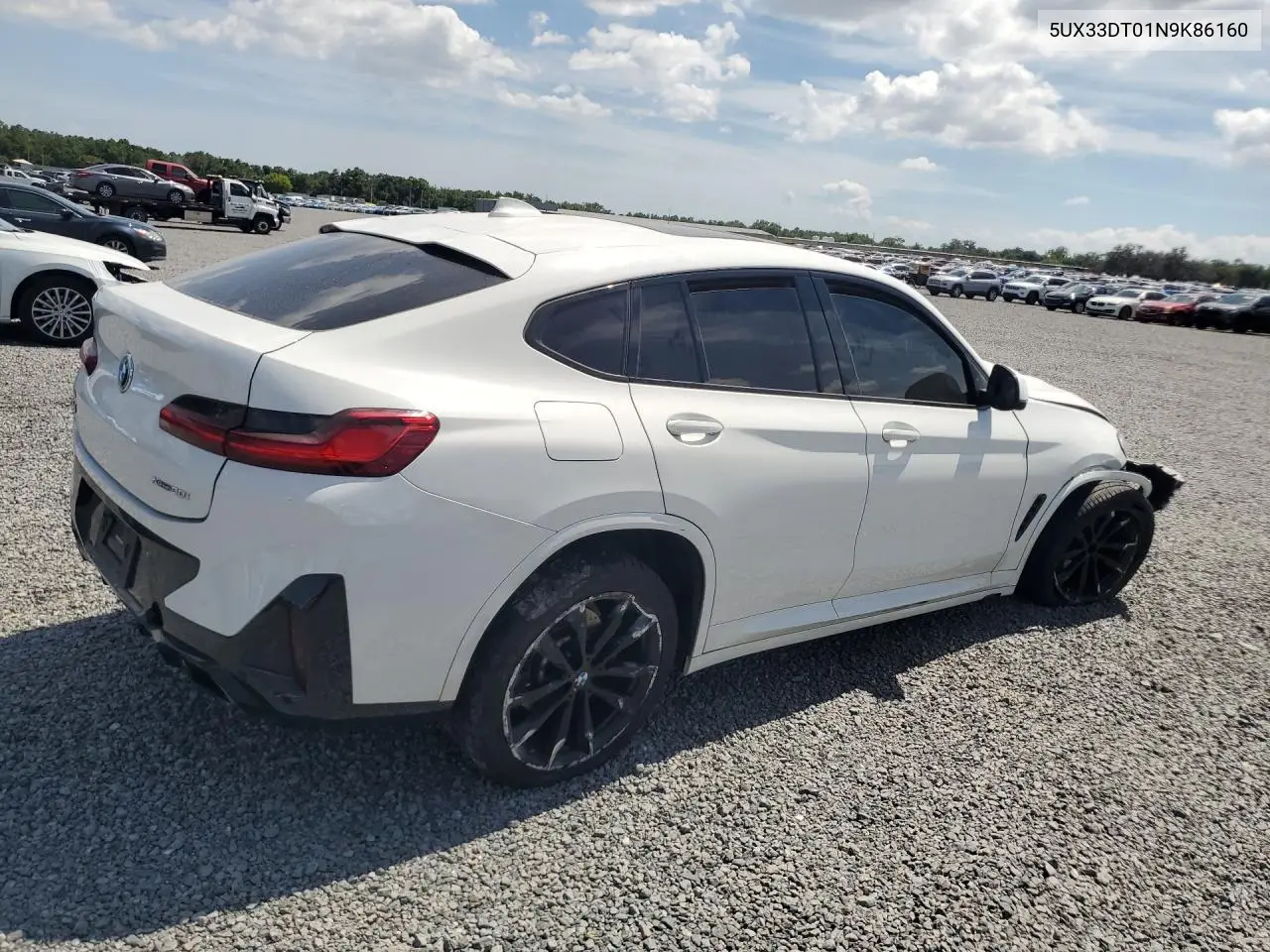 2022 BMW X4 xDrive30I VIN: 5UX33DT01N9K86160 Lot: 53029256